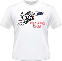 Disc Dogs Rock! Shirt (Front)