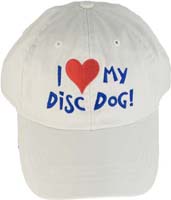 I Love My Disc Dog Cap (Putty)