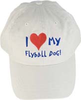 I Love My Flyball Dog! Cap (Putty)