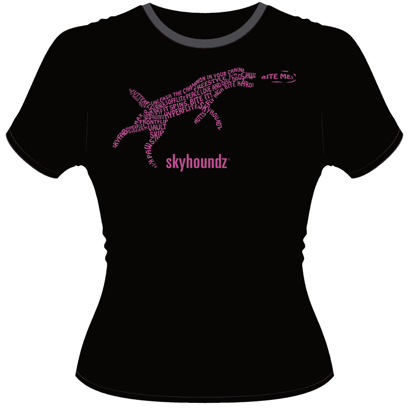 Skyhoundz Text Women's Shirt (Front View)