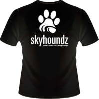 Black Skyhoundz Shirt (Back View)
