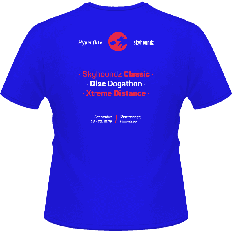 2019_wcs_back_mstr_800x800 2019 Skyhoundz World Canine Disc Championship Shirt (Back View)