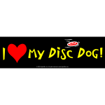 I love my disc dog! (Bumper Sticker)